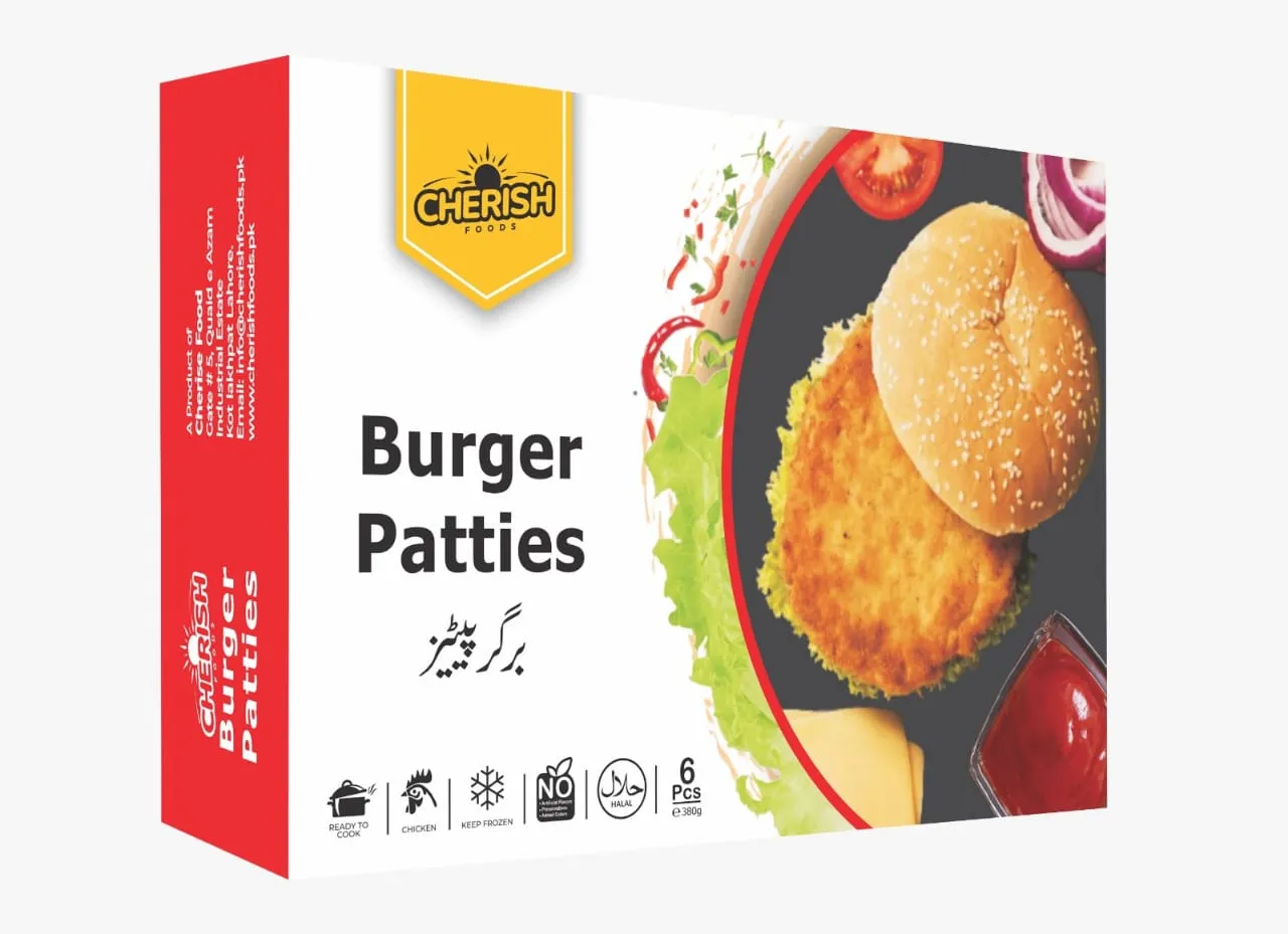 Cherish Frozen Chicken Burger Patty-Box 390gm