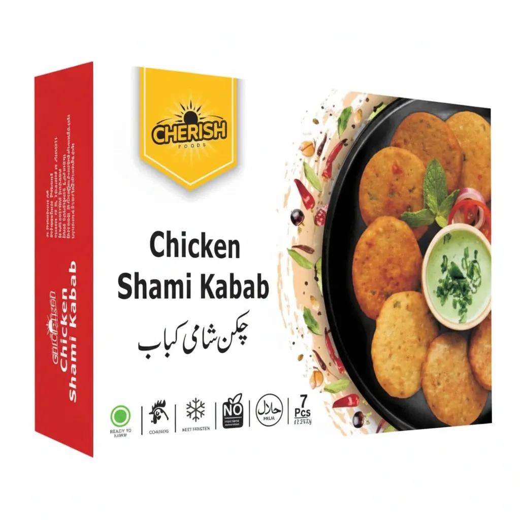 Cherish Frozen Chicken Shami Kabab-Box 252Gm